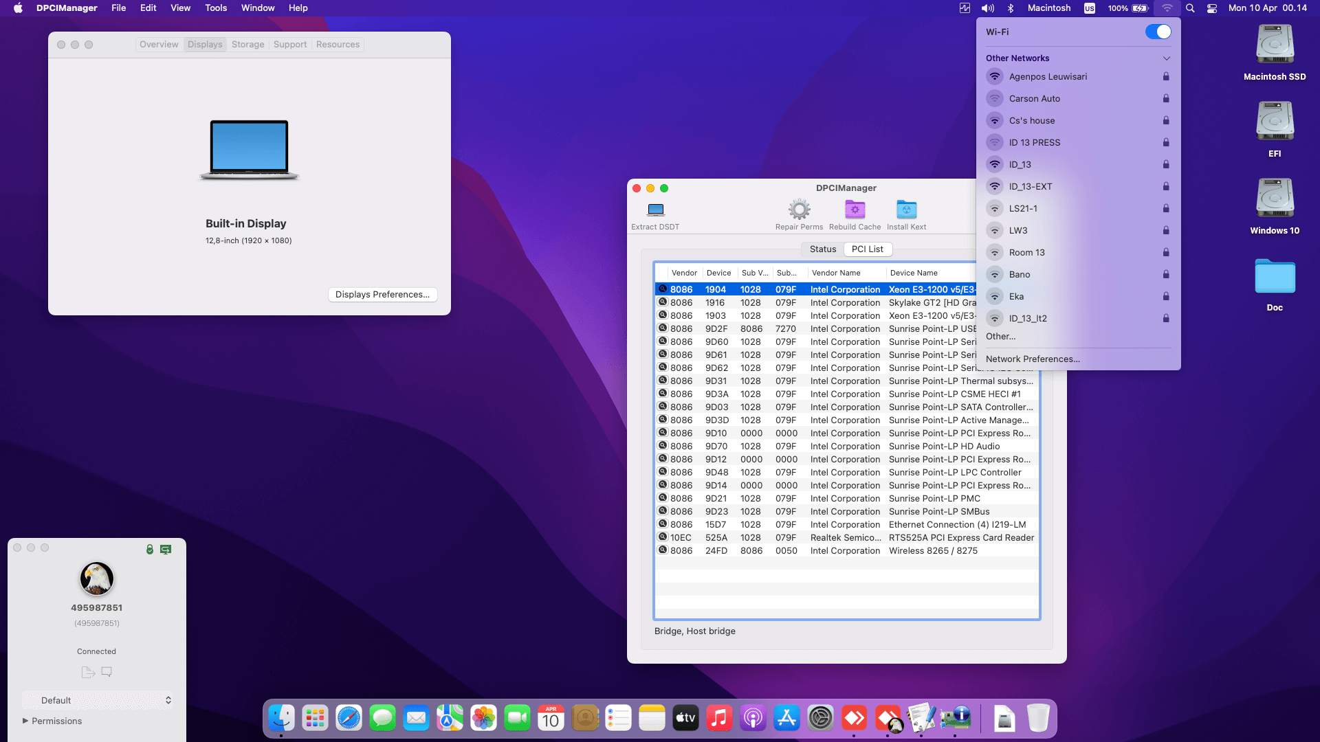 Dell Latitude E7270 Touchscreen [SkyLake   Intel HD 520 + I2C]   OpenCore 2